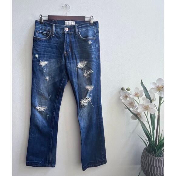 Aeropostale Jeans Men's 28x30 Fits Blue Driggs Slim Bootcut Low Rise Cotton - Picture 1 of 7